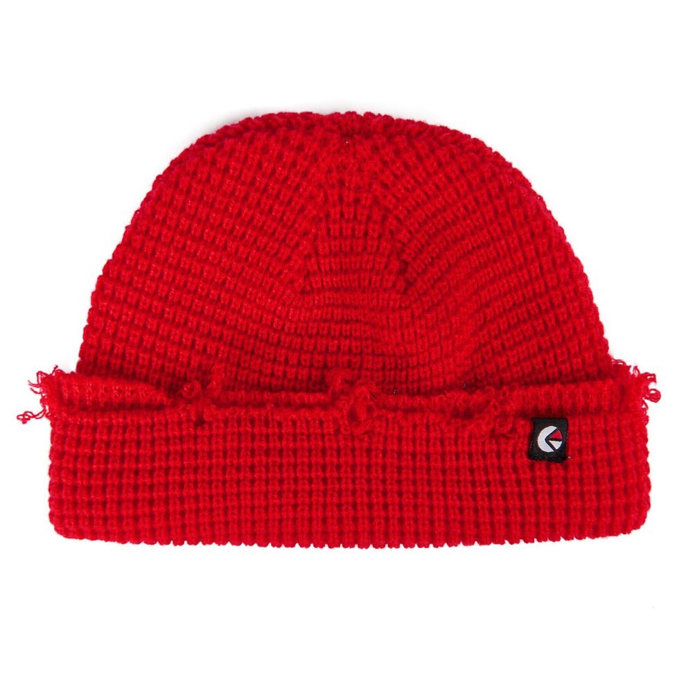 4981 Beanie, Knit Cuffed Beanie One Size Streetwear Winter Hat Raw Edge